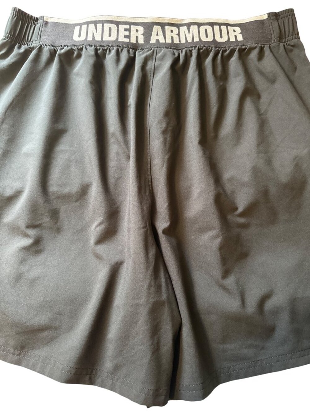 Under Armour Mens 2XL Black Loose-Fit Athletic Shorts Polyester Elastic Waistban - Picture 2 of 5